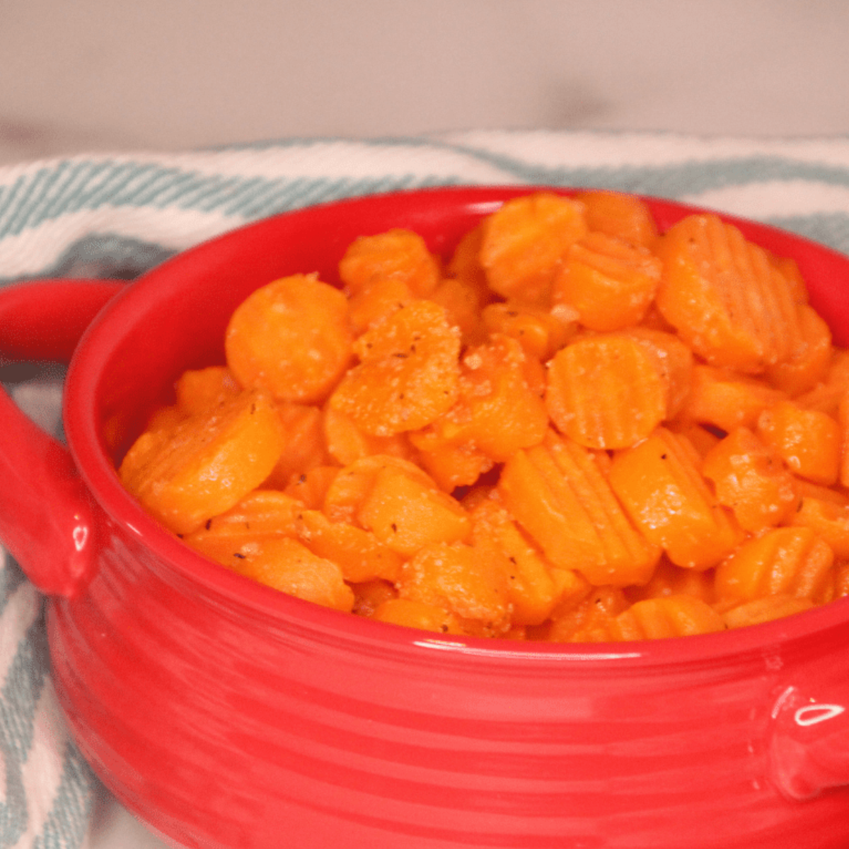 Measuring spices for Air Fryer Frozen Carrots recipe.