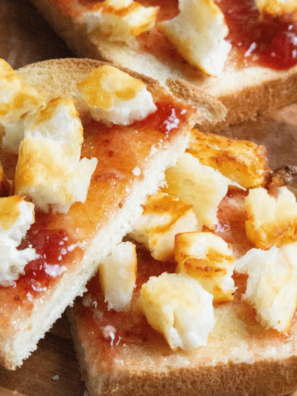 Air Fryer Halloumi Cheese Toast