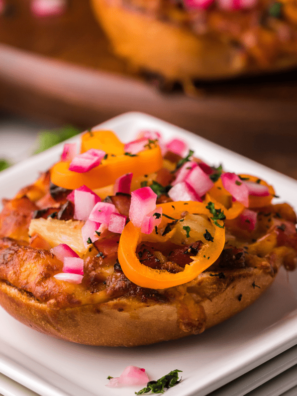 Air Fryer Hawaiian Barbecue Bagel Bites