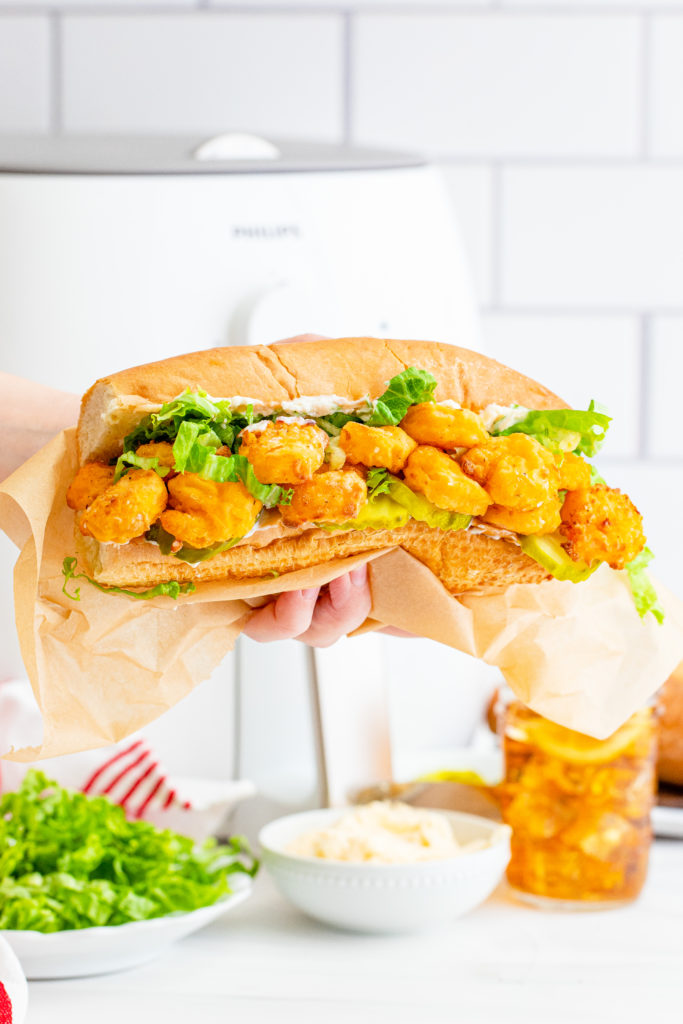 Air Fryer Popeye's Seafood Po’Boy