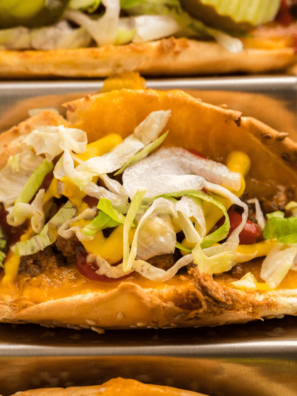 Air Fryer Taco Burgers