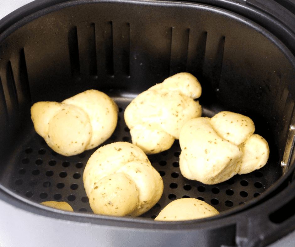 Frozen Garlic Knots in Air Fryer