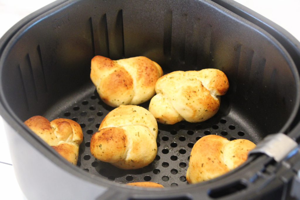 Frozen Garlic Knots in Air Fryer