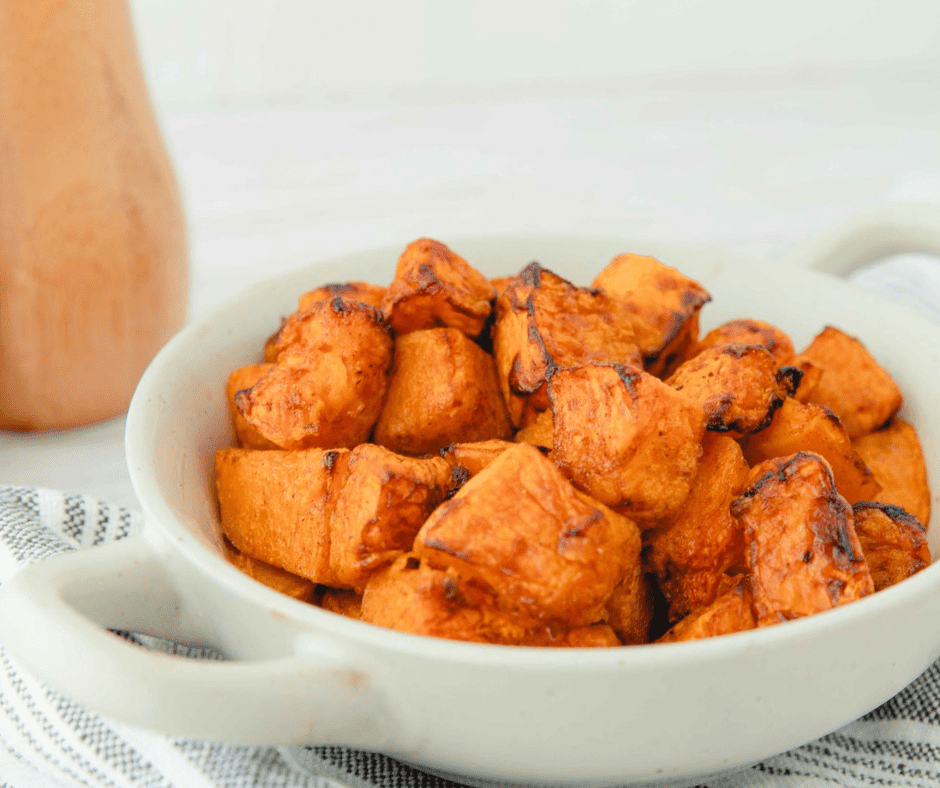 Mexican Air Fryer Sweet Potatoes tossed with lime, spices, and air fried to crispy perfection.