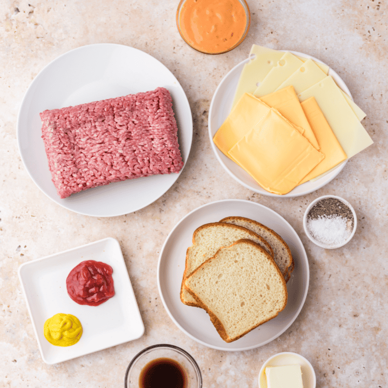 Ingredients Needed For Steak n' Shake Melt Sauce on kitchen table.