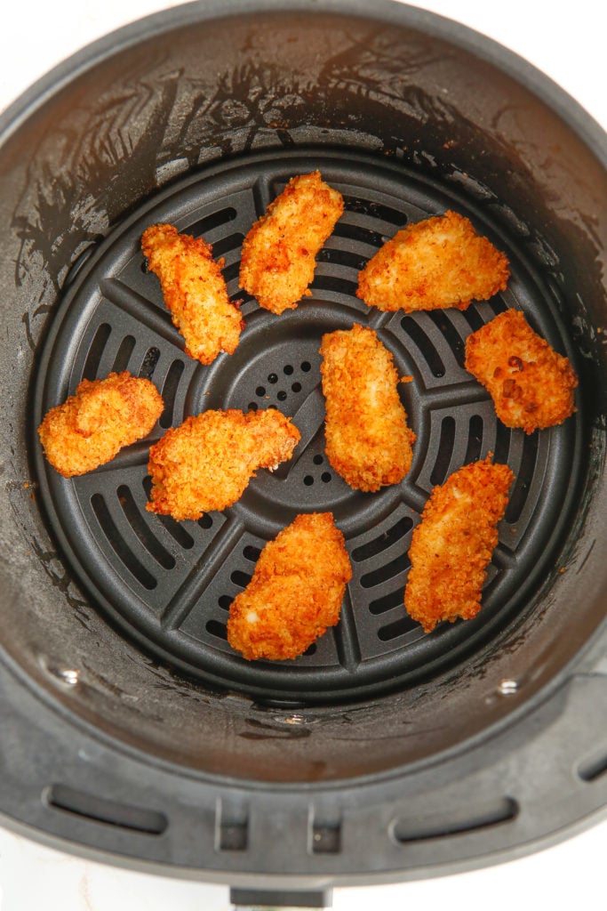 Tyson Any’tizers Popcorn Chicken in air fryer basket