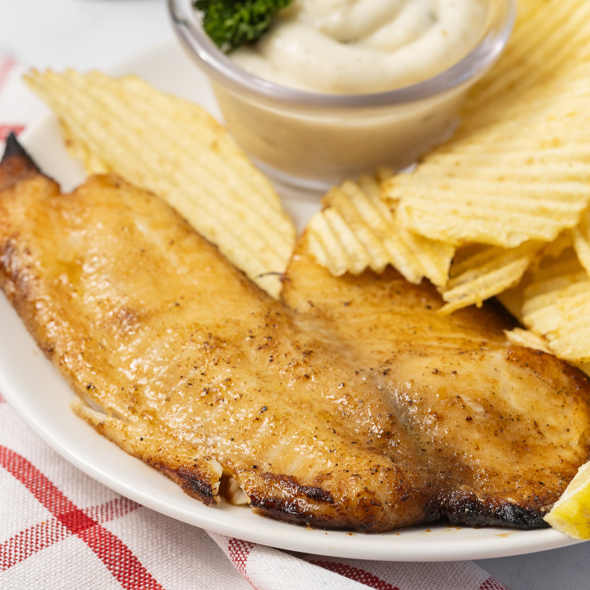 Air Fryer Honey Walleye