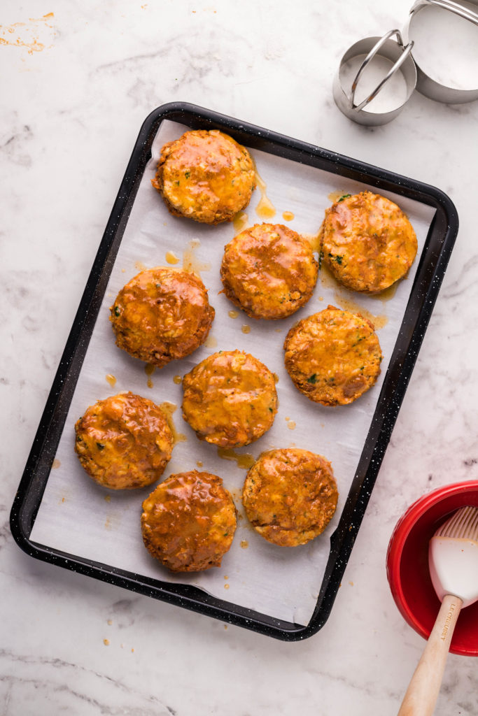 Air Fryer Chorizo and Cheddar Biscuits