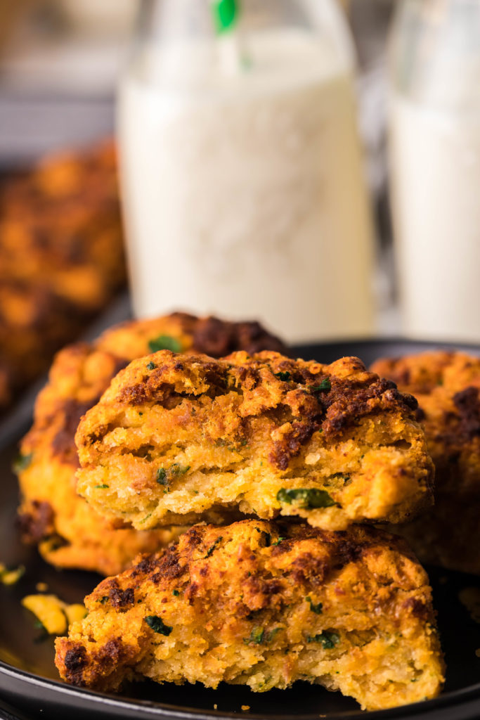 Air Fryer Chorizo and Cheddar Biscuits