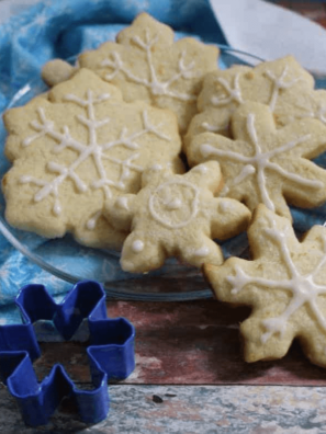 Air Fryer Snowflake Sugar Cookies