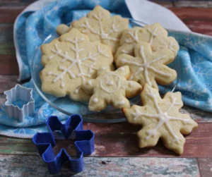 Air Fryer Snowflake Sugar Cookies
