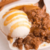 Air Fryer Amaretto Apple Crumble