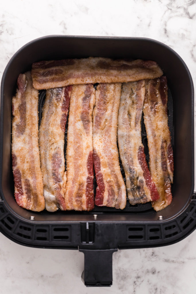 Air Fryer Bacon Maple French Toast Sticks