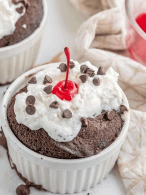 Air Fryer Black Forest Cupcakes