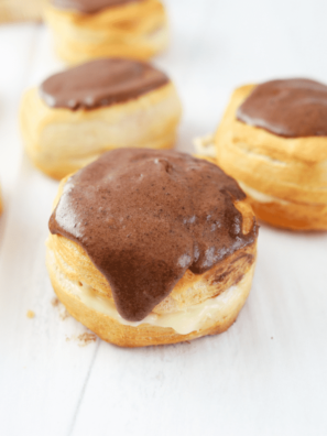 Air Fryer Boston Cream Donuts (Doughnuts)