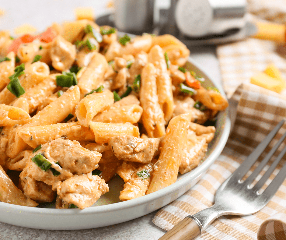 Air Fryer Cajun Chicken Pasta
