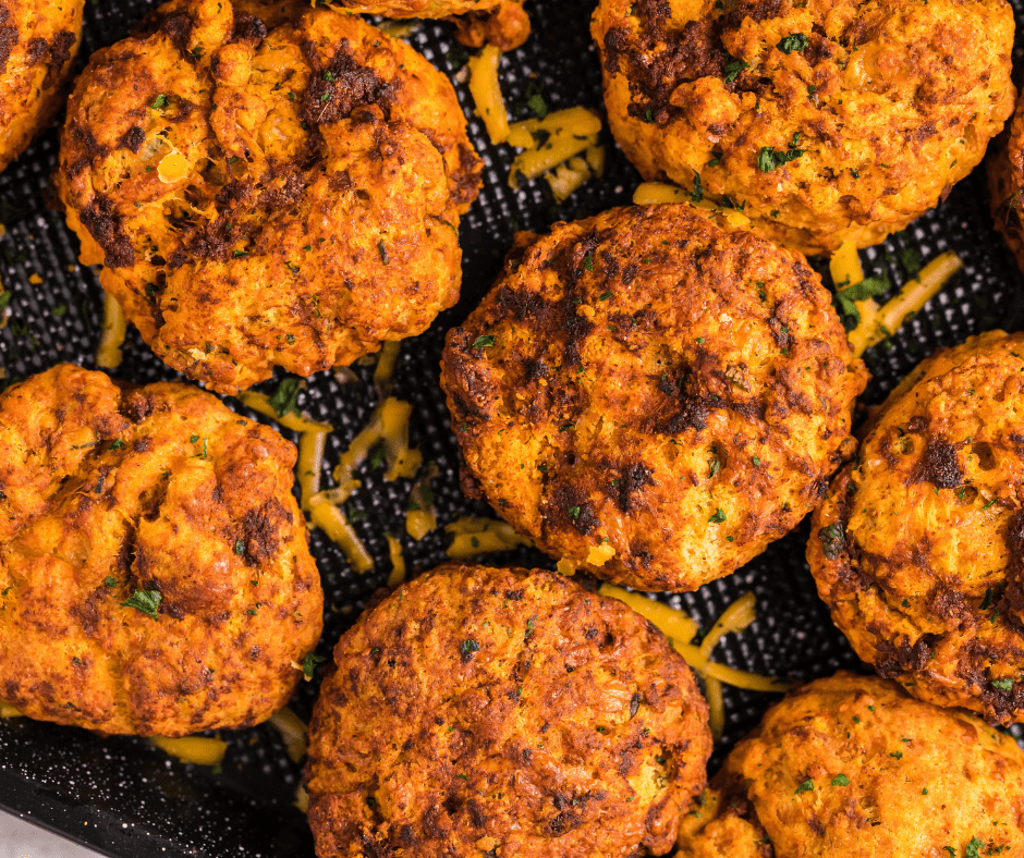 Air Fryer Chorizo and Cheddar Biscuits