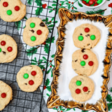 Air Fryer Christmas M&M Cookies