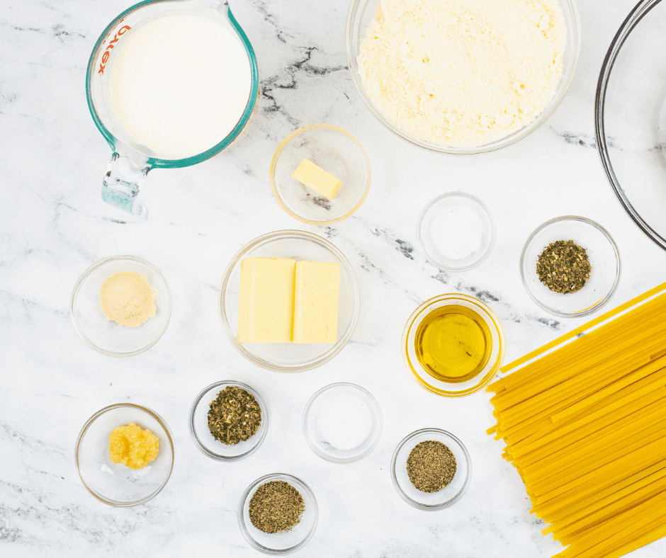 Ingredients Needed For Air Fryer Copycat Olive Garden Shrimp Alfredo