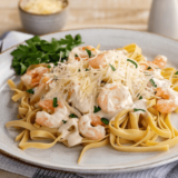 Air Fryer Copycat Olive Garden Shrimp Alfredo
