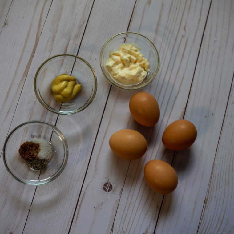 Air Fryer Curried Deviled Eggs