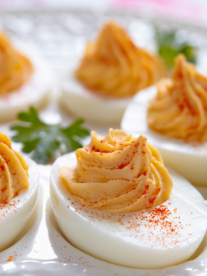 Air Fryer Curried Deviled Eggs