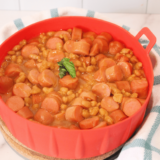 Air Fryer Franks and Beans