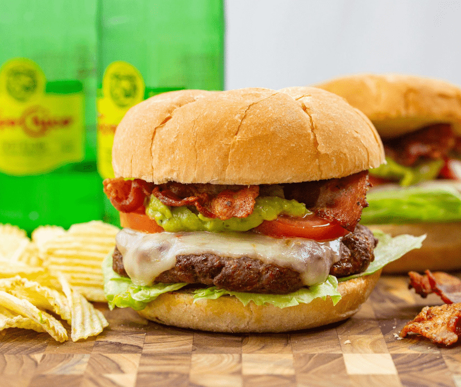 Air Fryer Guacamole Bacon Burger --Move over, regular burgers! The air fryer Guacamole Bacon Burger is here, and it's about to steal the show. So fire up your air fryer and get ready to indulge in this amazing burger!