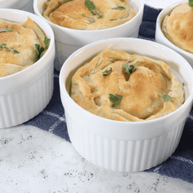 Air Fryer Leftover Turkey Pie