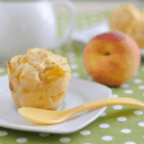 Air Fryer Peach Muffins