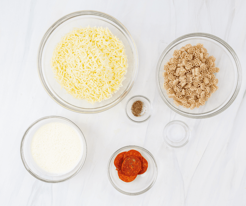 Ingredients Needed For Air Fryer Pizza Mac and Cheese