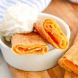 Air Fryer Pumpkin Cheesecake Egg Rolls