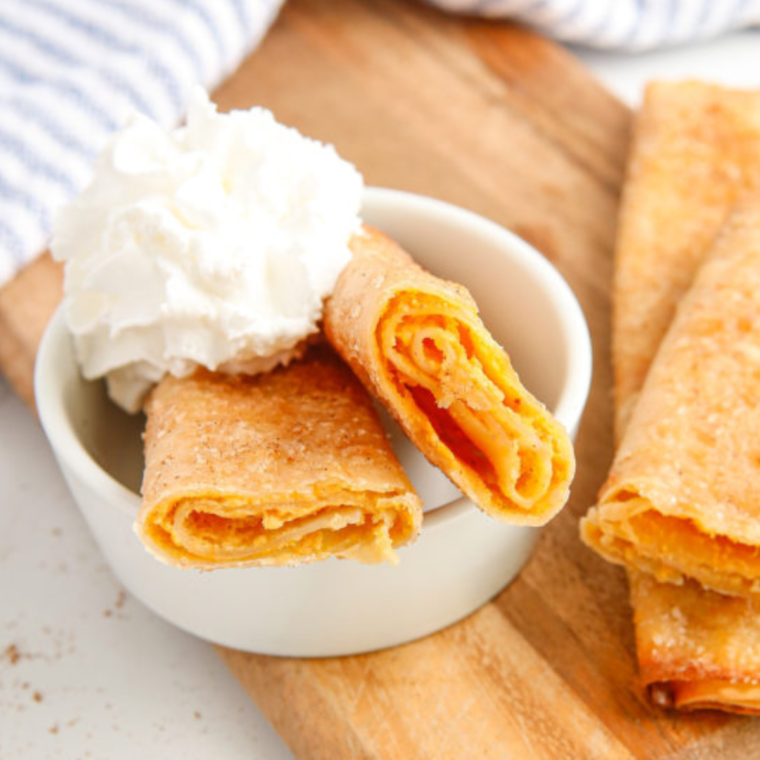 Air Fryer Pumpkin Cheesecake Egg Rolls (4)