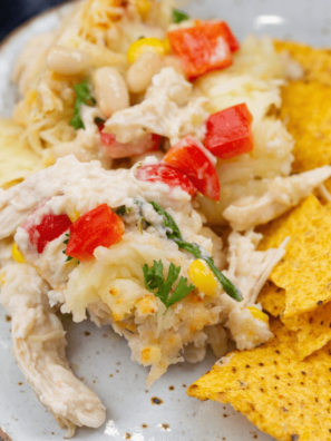 Air Fryer White Chicken Chili Dip