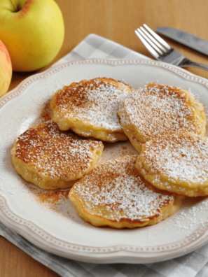 air fryer apple pancake dippers