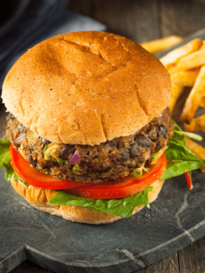 Air Fryer Black Bean Burger