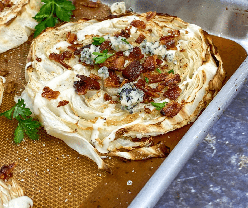 Air Fryer Cabbage Steaks