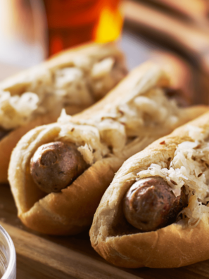 Air Fryer Cheddar Brats