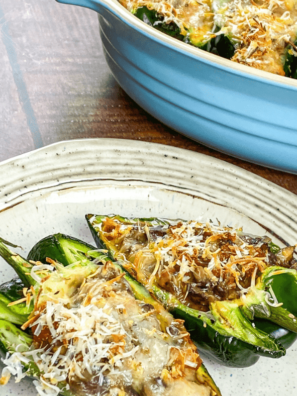 Air Fryer Stuffed Poblano Peppers