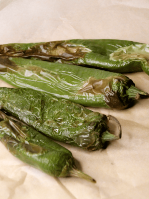 Air Fryer Roasted Hatch Peppers