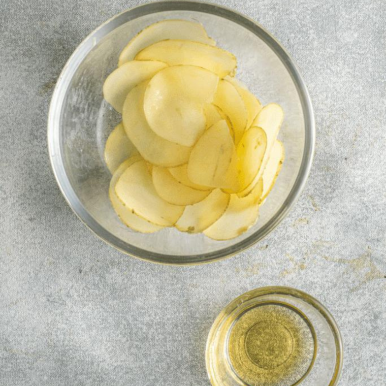 Air Fryer Salt and Vinegar Potato Chips