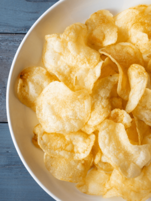 Air Fryer Salt and Vinegar Potato Chips