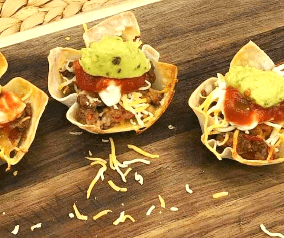 Air Fryer Taco Cups!