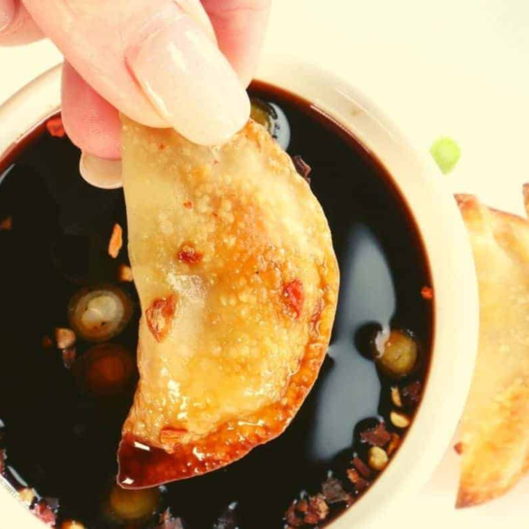 air fryer homemade pot stickers