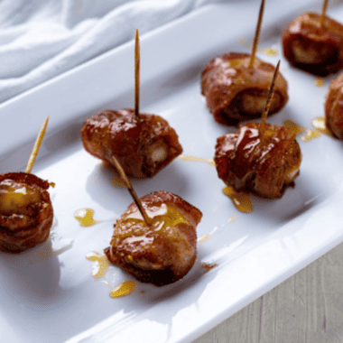 Air Fryer Bacon Wrapped Water Chestnuts