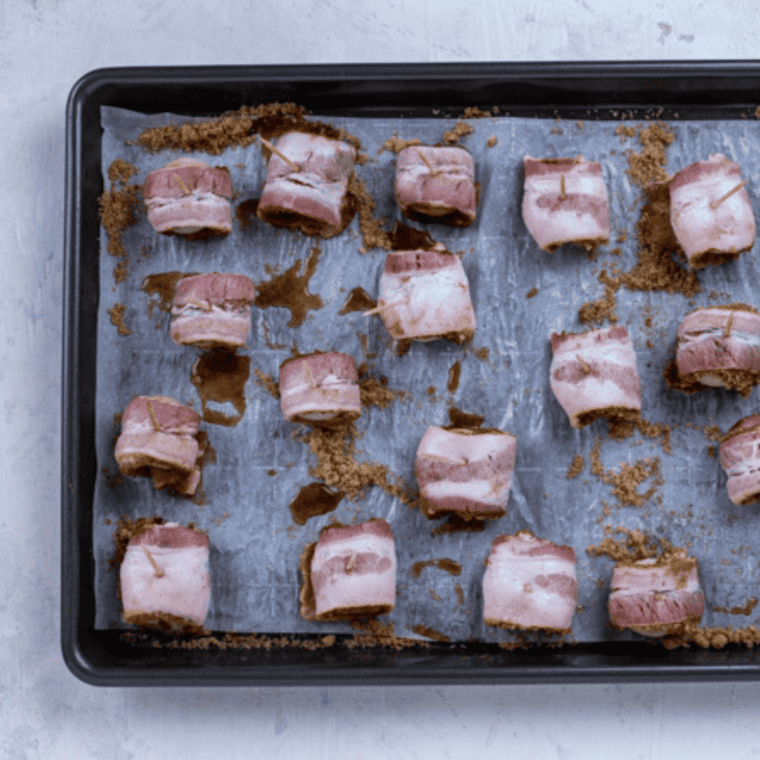 Air Fryer Bacon Wrapped Water Chestnuts