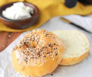 Air Fryer Frozen Bagels