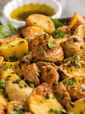 Crispy on the outside, fluffy on the inside, and bursting with lemon, garlic, and oregano — these Air Fryer Greek Lemon Potatoes are the easy Mediterranean side dish you'll make on repeat. Ready in just 30 minutes with a handful of pantry staples, they go with everything from grilled chicken to a full Greek feast.