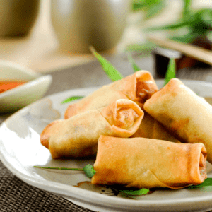 Air-Fryer-Frozen-Spring-Rolls
