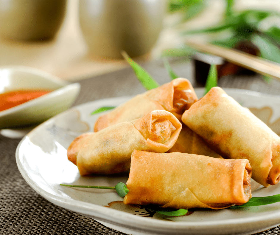 Air-Fryer-Frozen-Spring-Rolls